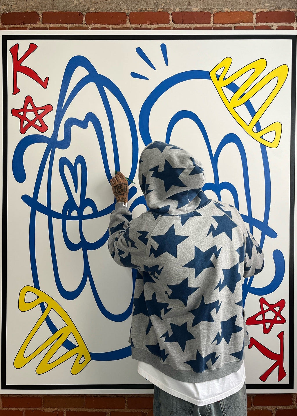 King of Stars is 72"x 60"