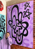 Purple People Eater 72"x 48"